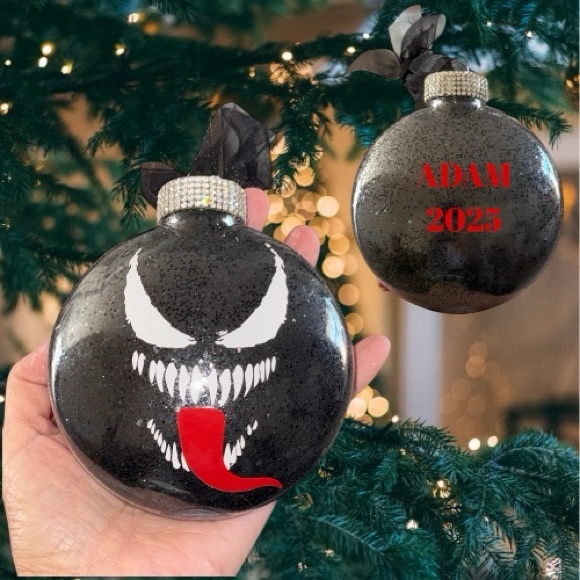 Christmas Ornament, holiday Tree Hanger, Decoration, Spiderman & Venom Set Two 2 - Picture 2 of 11